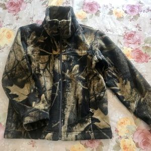 Columbia boys camo fleece jacket
